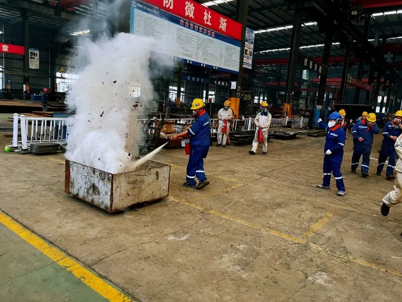 Eihe Steel Structure carried out the fire drill of 