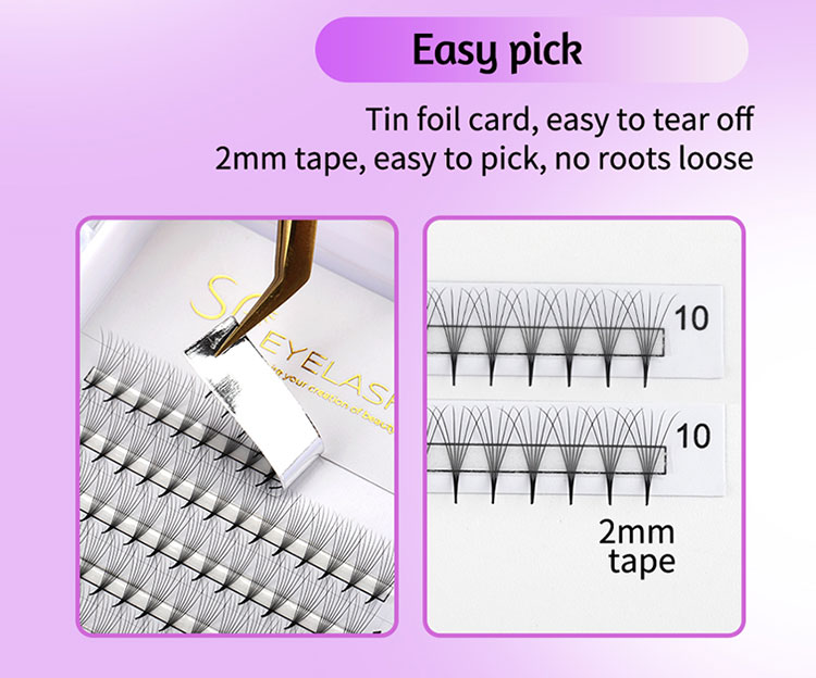 Promade Eyelashes Loose Fans