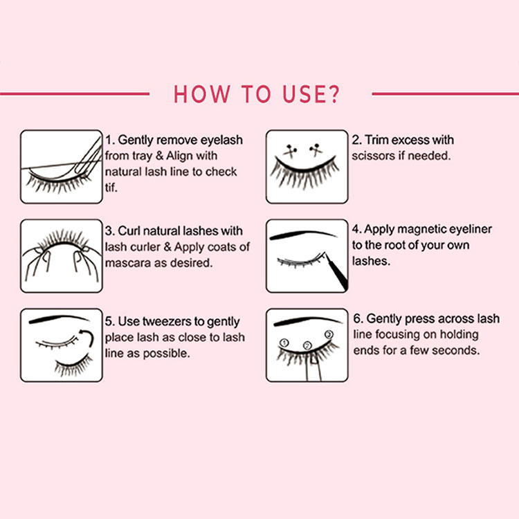 Magnetic False Eyelashes