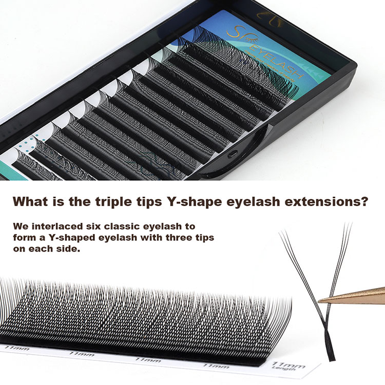 Y-shape eyelash