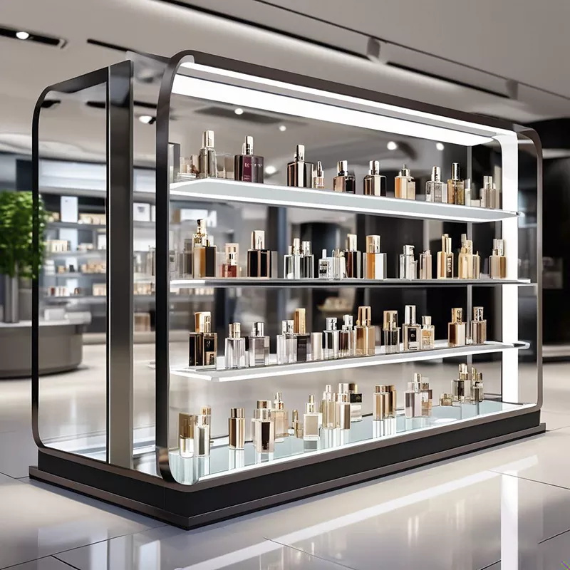 Glass Perfume Display Cabinet