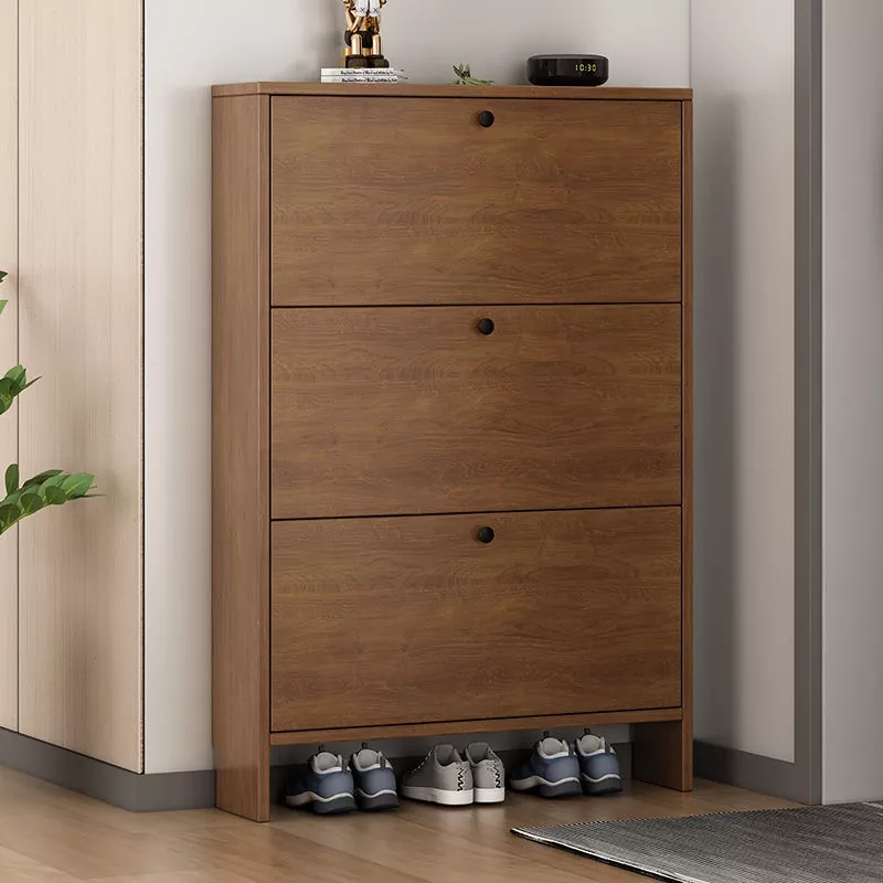 Narrow Bodied Solid Wood Shoe Cabinet