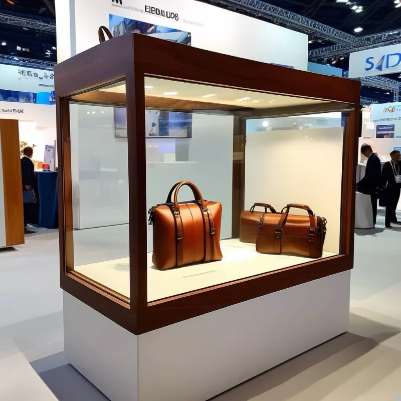 Wooden Handbag Display Showcase