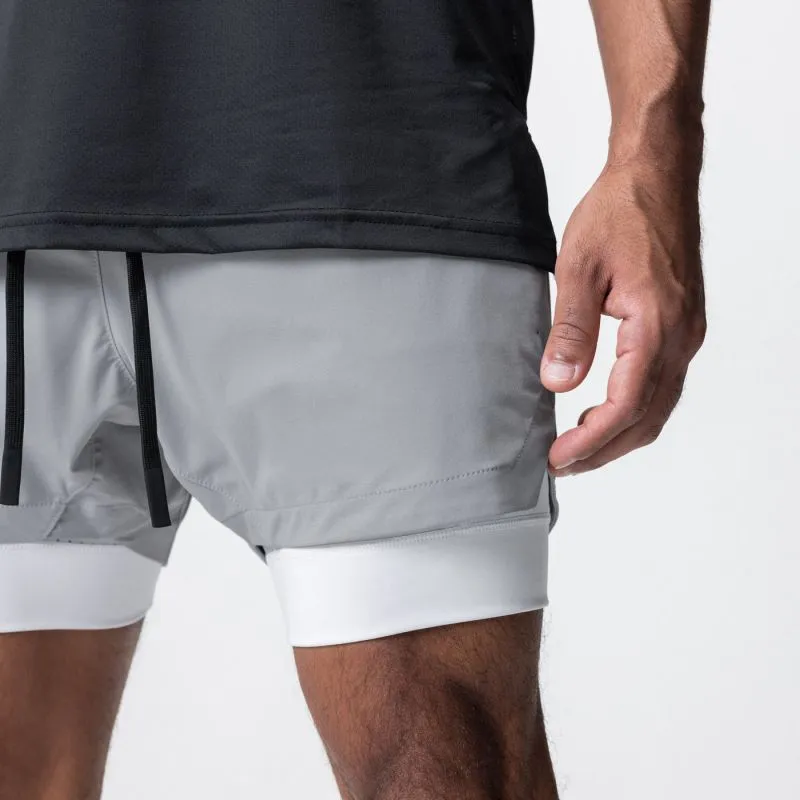 2-in-1-Fitness-Shorts für Herren