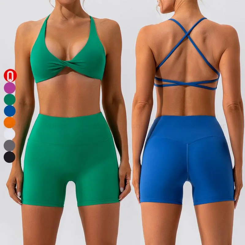 Front Twist Nylon Sports Bra