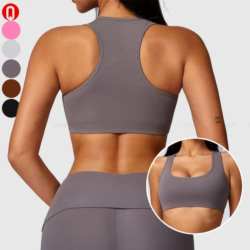 Scoop Neck Yoga Sports Bra