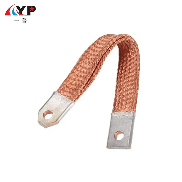 Bare Copper Braided Wire Flexible Connector With Tinned Terminal