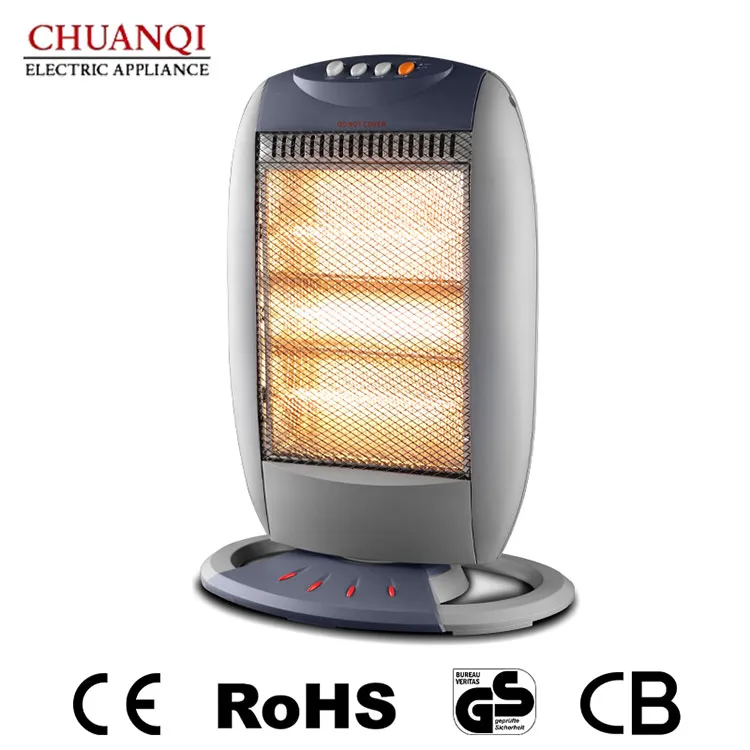 Pemanas Halogen 1200W 3 Tiub Dengan Rekaan Chubby