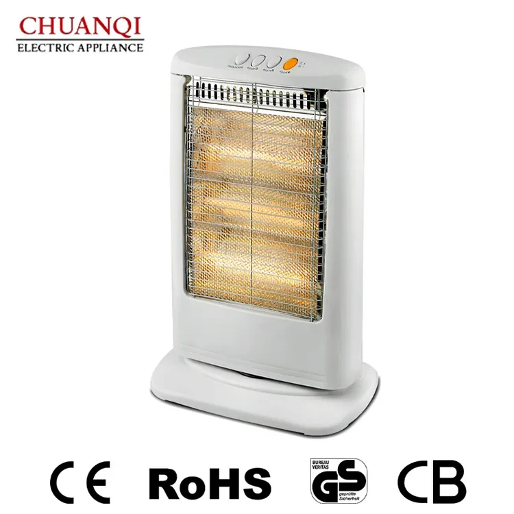 Can halogen heaters be used indoors?