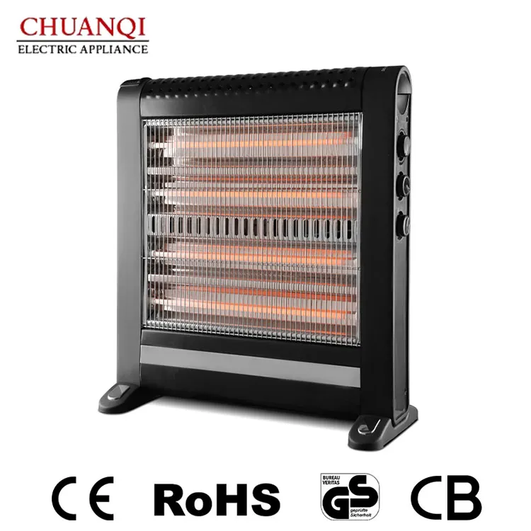 ہیومیڈیفائر اور ٹربو فین کے ساتھ 2400W 4 ٹیوبز کوارٹج ہیٹر