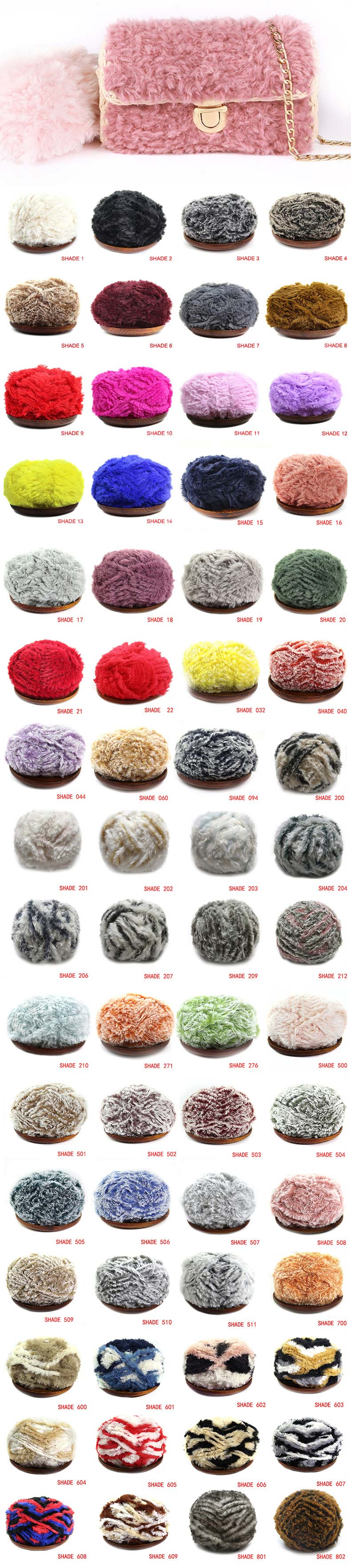 Fur knitting yarn