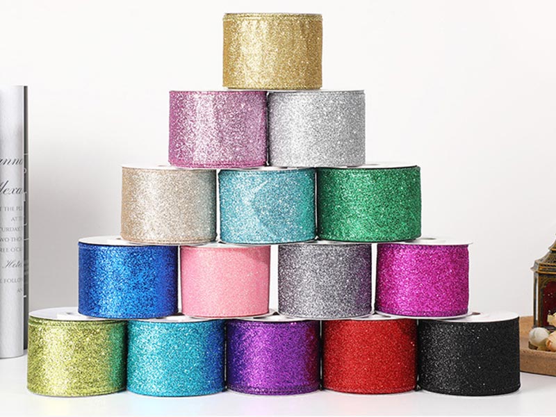 glitter ribbon