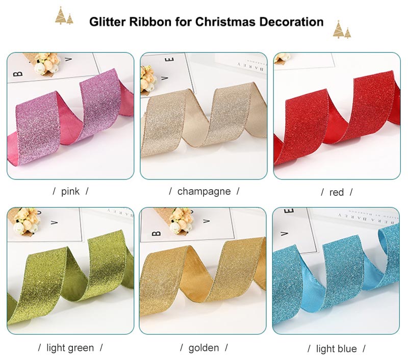 glitter ribbon