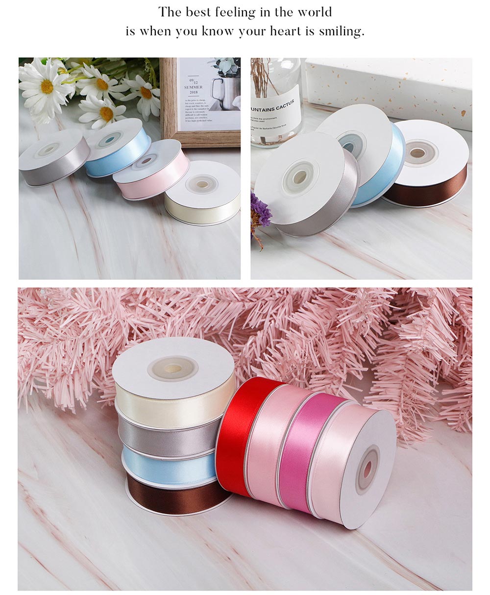 satin ribbon white