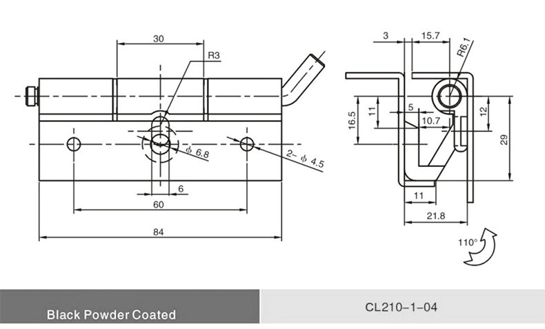 Take Apart Enclosure Pin Hinge