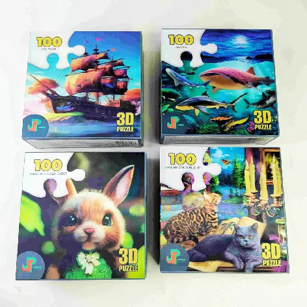 100pcs Animals Raster Puzzle