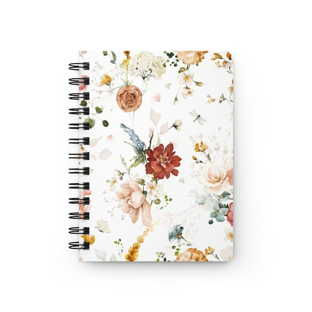 150 Lined Pages Garden Spiral Notebook