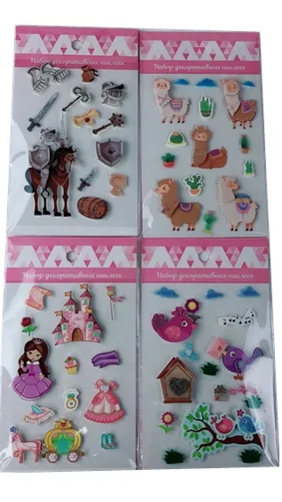 Where are children's Glitter Stickers generally used?