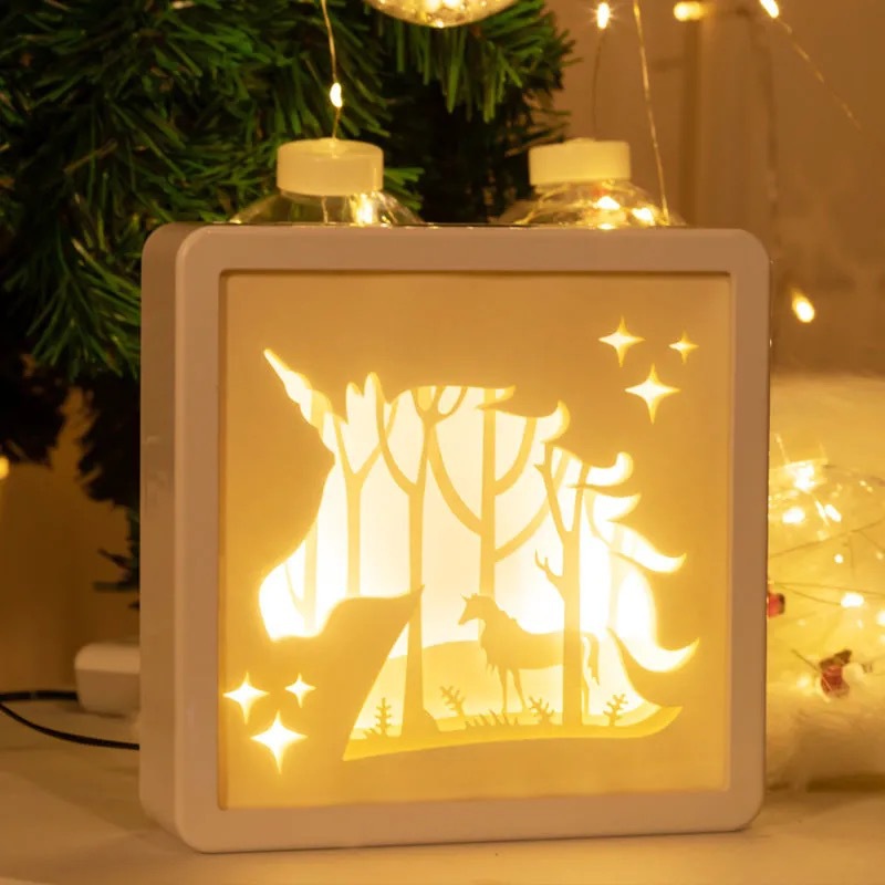 3D Paper Carving Lamp