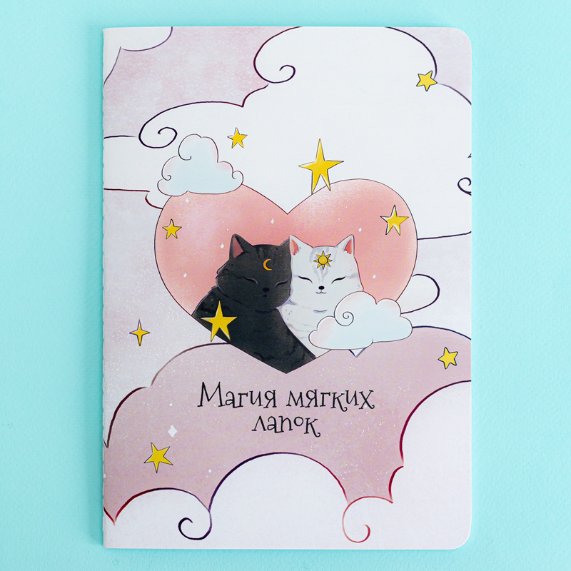 A5 cats cover Thread-bound notebook