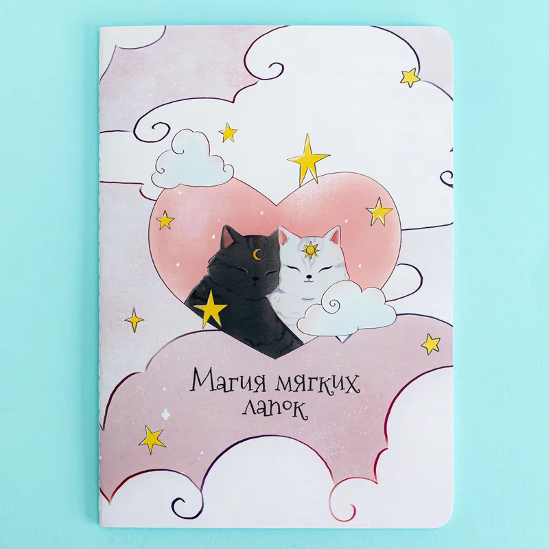 A5 cats cover Thread-bound notebook