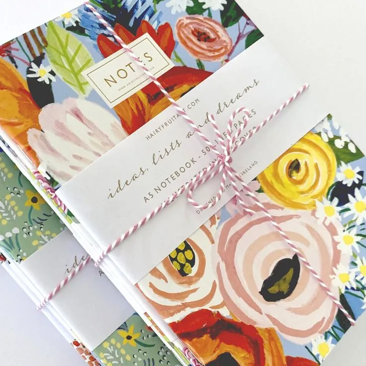 A5 full-colour illustrated notebooks