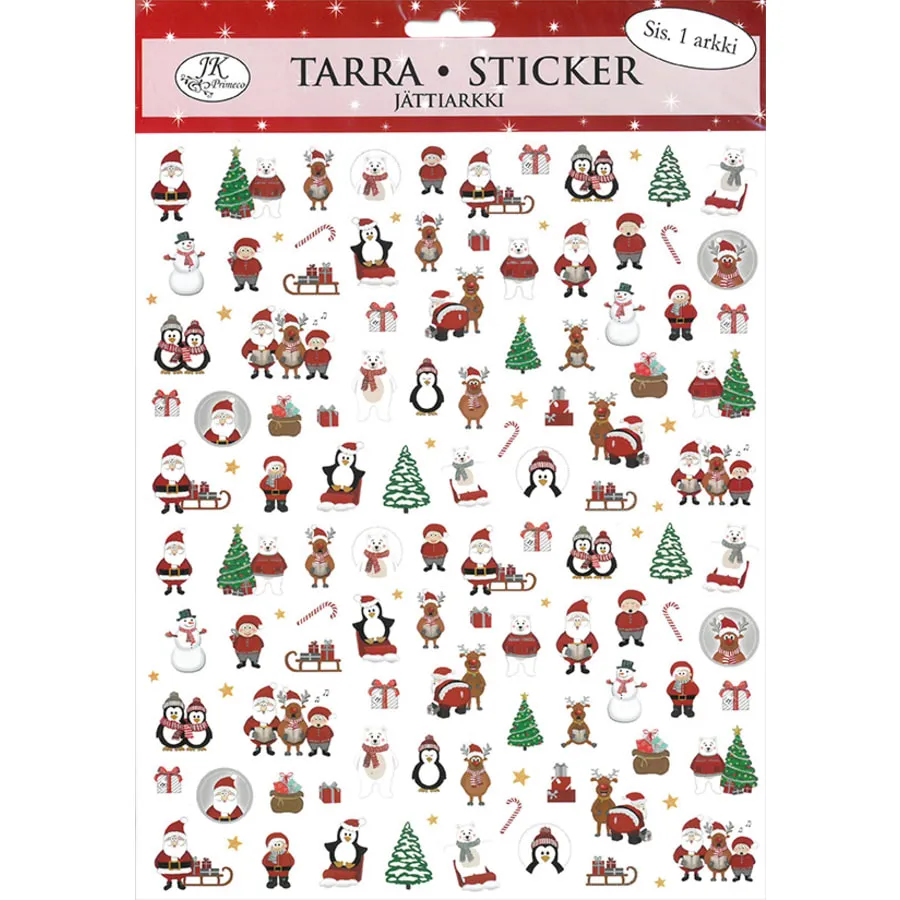 Christmas A4 Paper Glitter Sticker