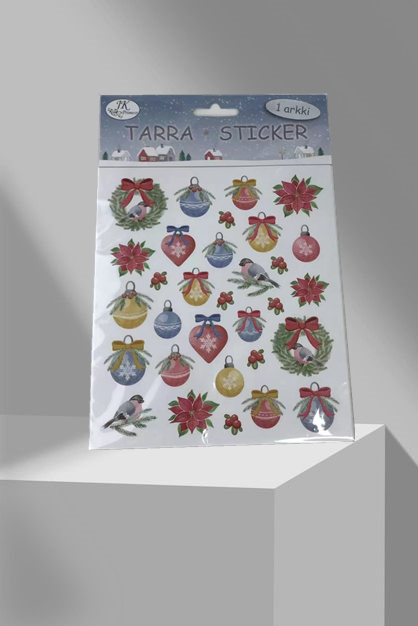 Christmas Irregularity Paper Glitter Sticker