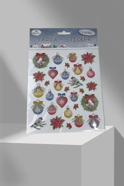 Christmas Irregularity Paper Glitter Sticker