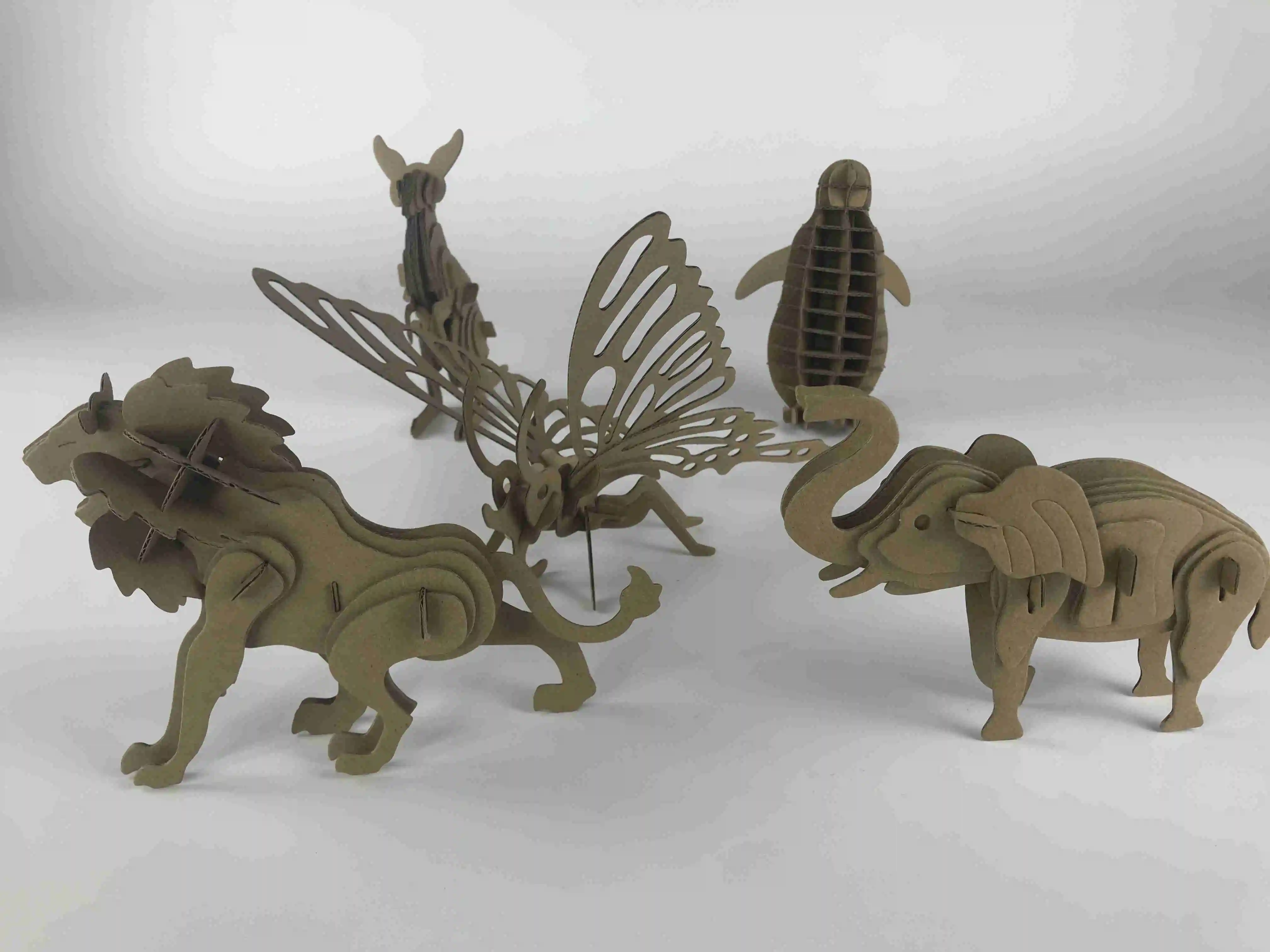 Corrugated Animals Puzzles