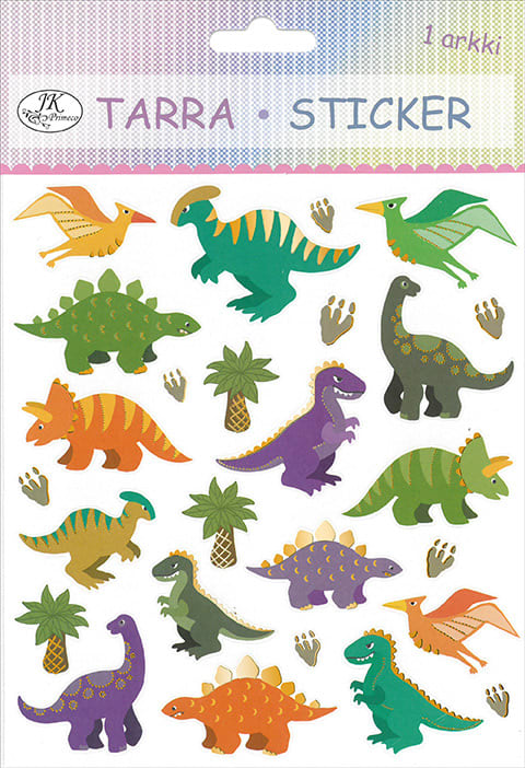 dinosaur Paper Glitter Sticker