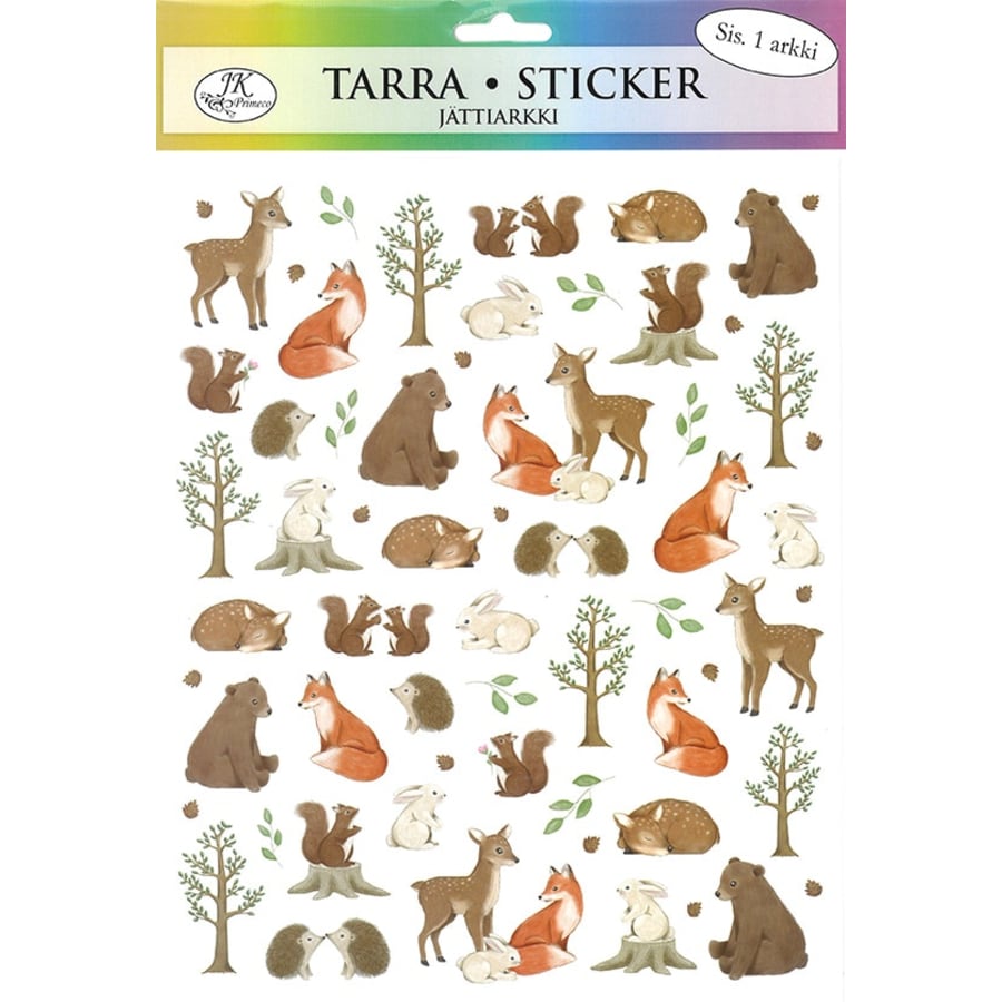 forest animals Paper Glitter Sticker
