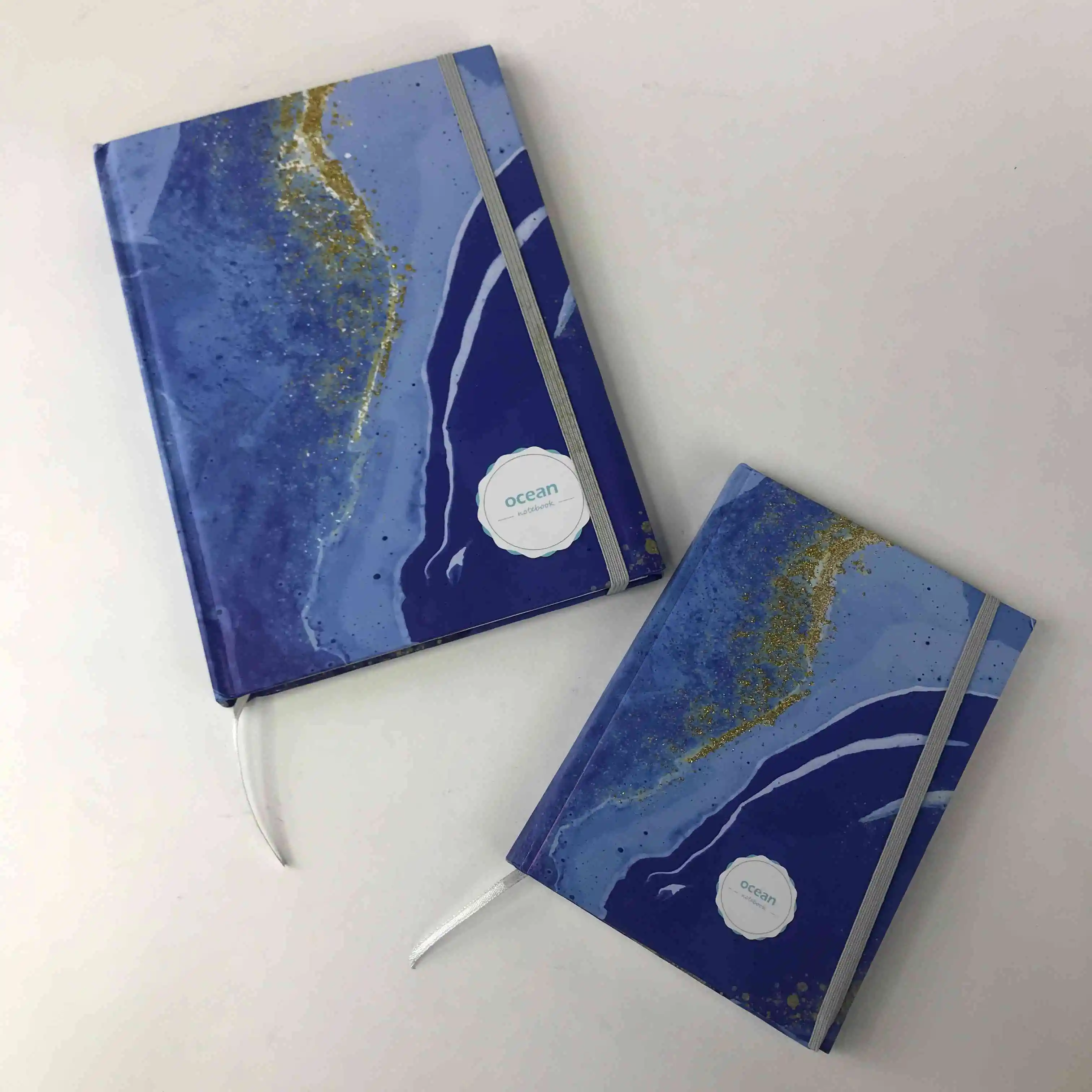 Gold Stamping Ocean Thread-bound Notebook