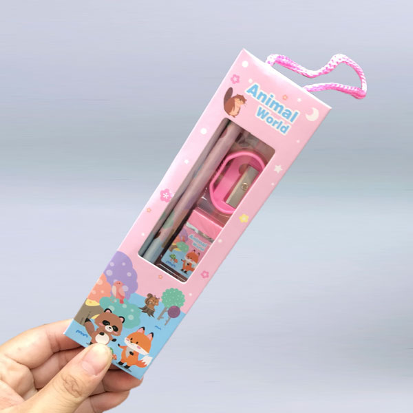 Pencil Eraser Sharpener Ruler Set 
