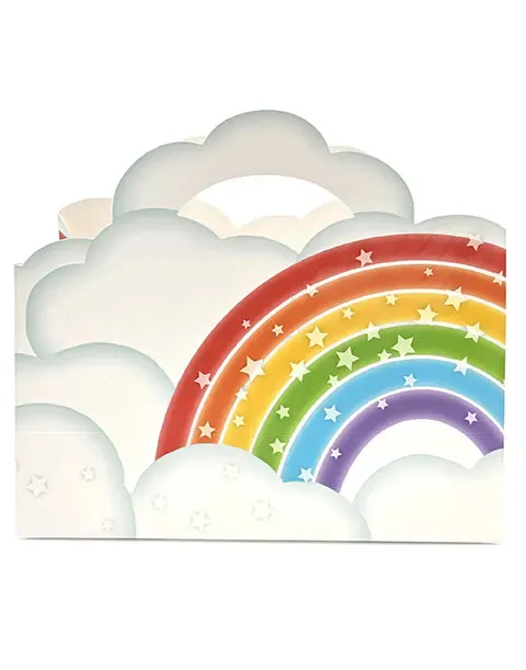 Borsa regalo arcobaleno con manico Wave