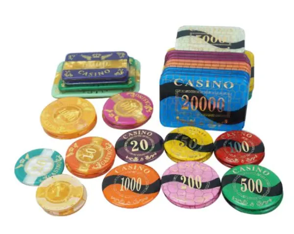 Pokerchips aus Acryl