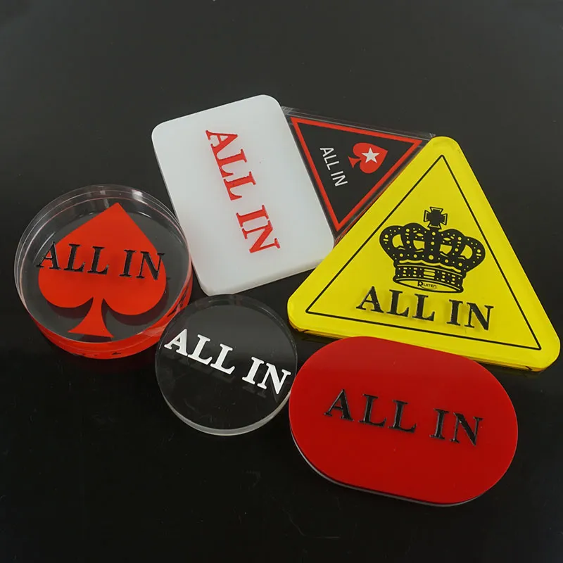 Accessoires de Casino Bouton TOUT EN Acrylique