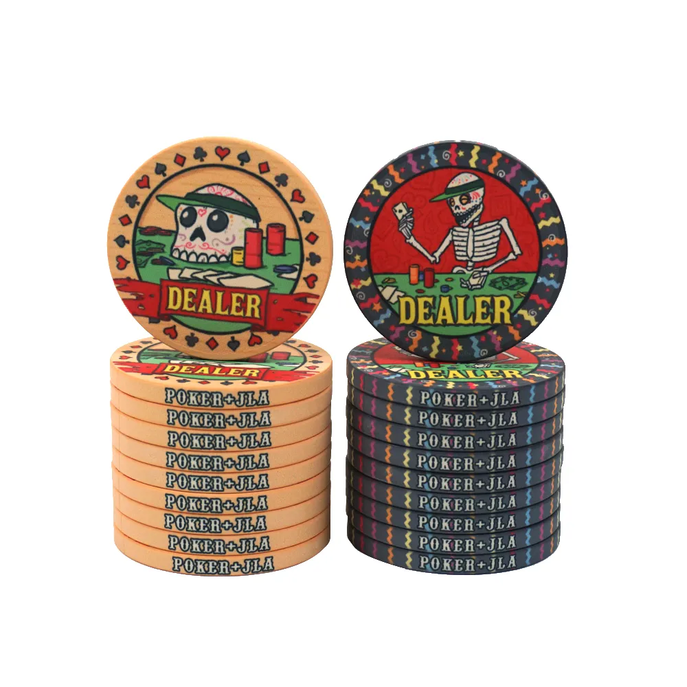 ceramic poker dealer button