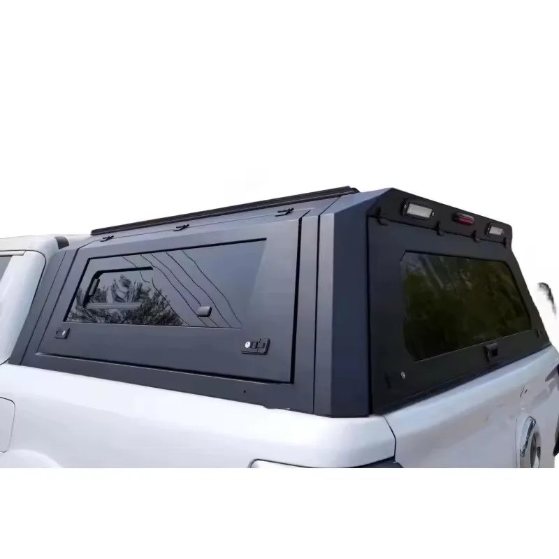 Truck Canopy with Side Window Glass