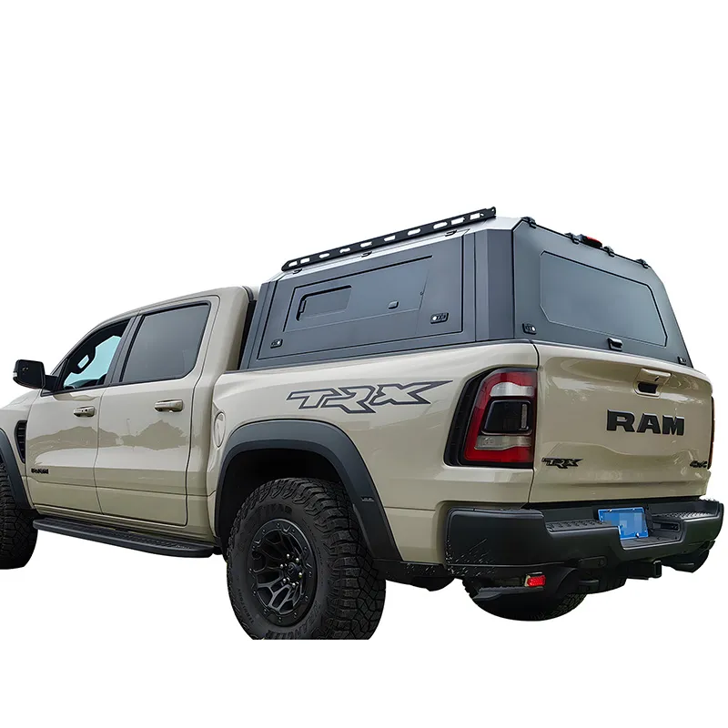 Truck Topper with Side Window Glass