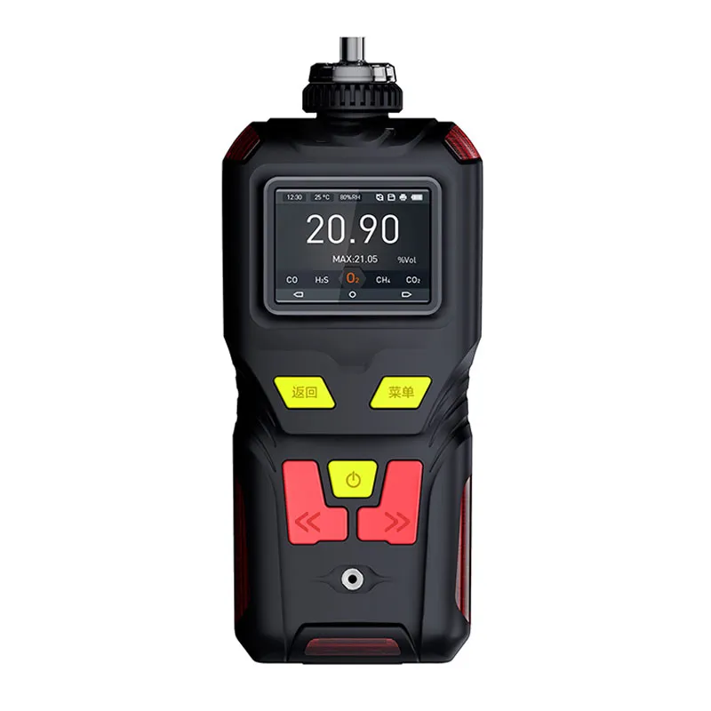 How to transmit and store the detection data of the four-in-one gas detector?