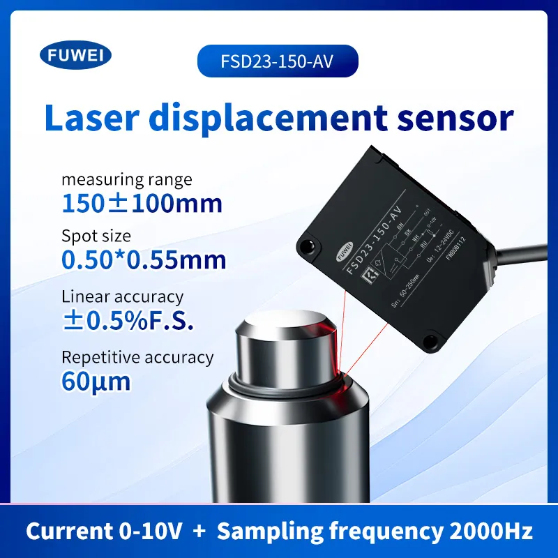 Laserförskjutningssensor med hög precision