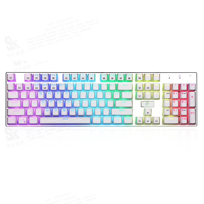 104 Keys RGB Mechanical Gaming Keyboard na USB Wired