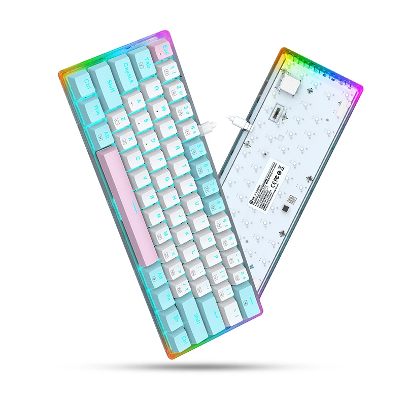 61 Keys Wired Mini Mechanical Gaming Keyboard