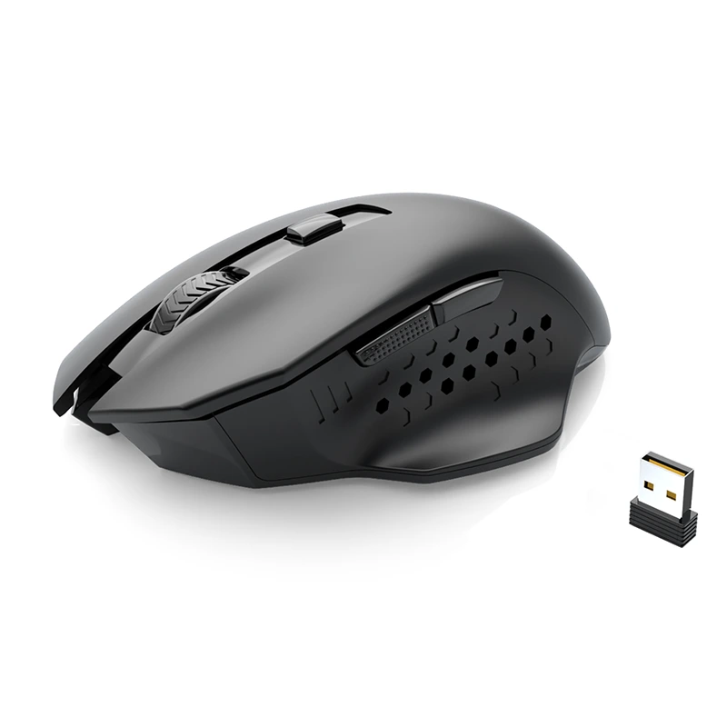 Mouse Komputer Gaming Nirkabel 2.4G yang Ergonomis