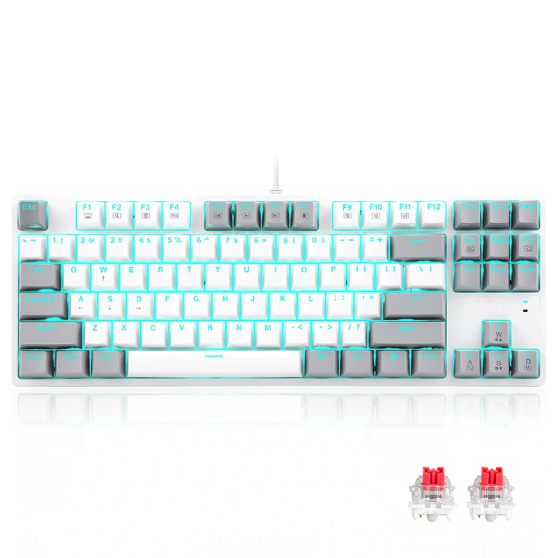 LED 87 Keys Wired Mechanical Gaming Cantiones