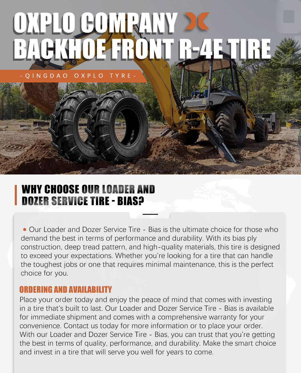 Backhoe Front R-4E Tire