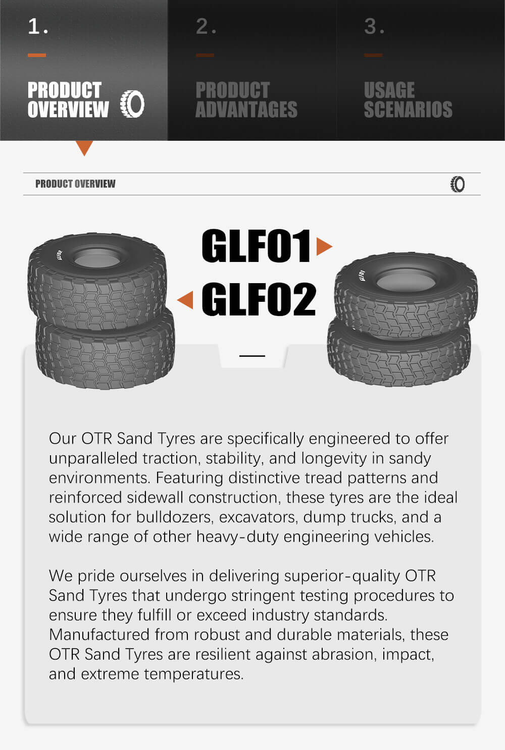 GLF01 OTR Sand E-7 Tyre