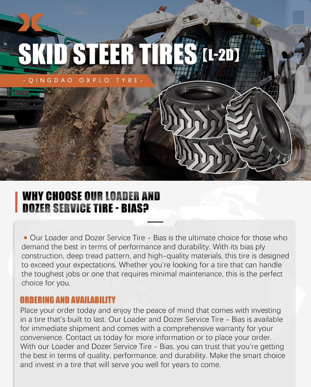 L-2D Skid Steer Loader Tire
