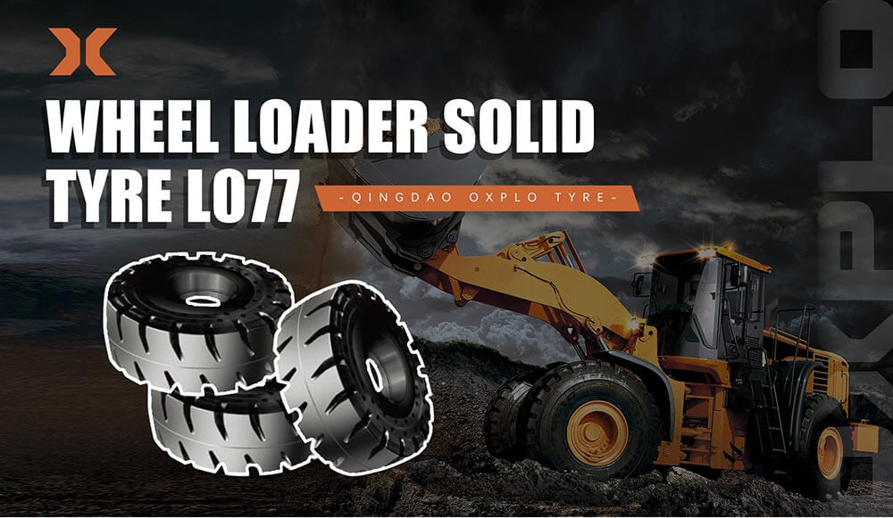 Wheel loader solid Tyre L077